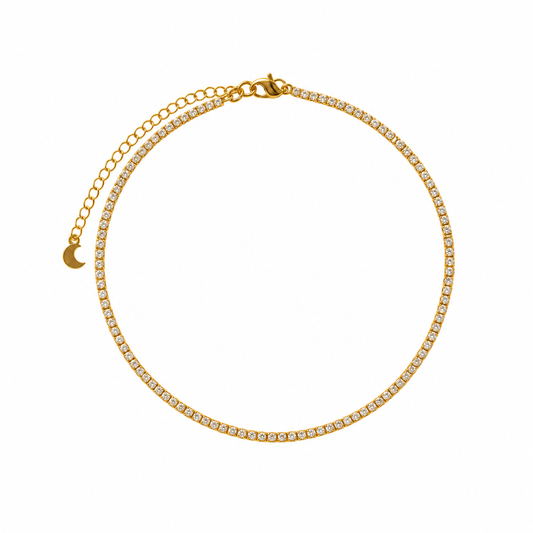 Colar Choker Riviera Banhado em Ouro 18k