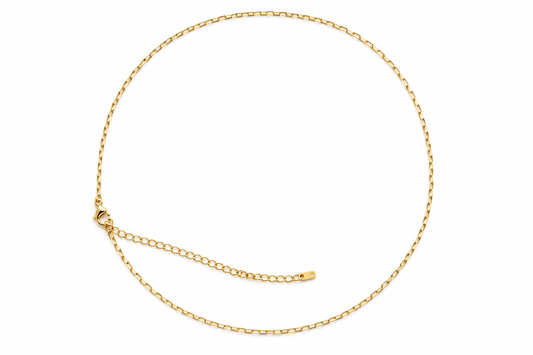 Colar Elos Finos Banhado em Ouro 18k