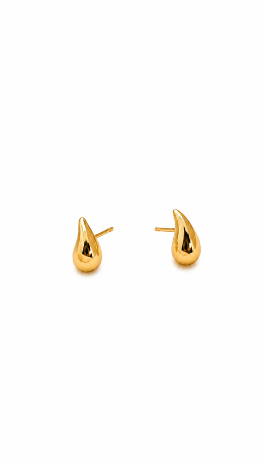 Brinco Gota Banhado em Ouro 18k