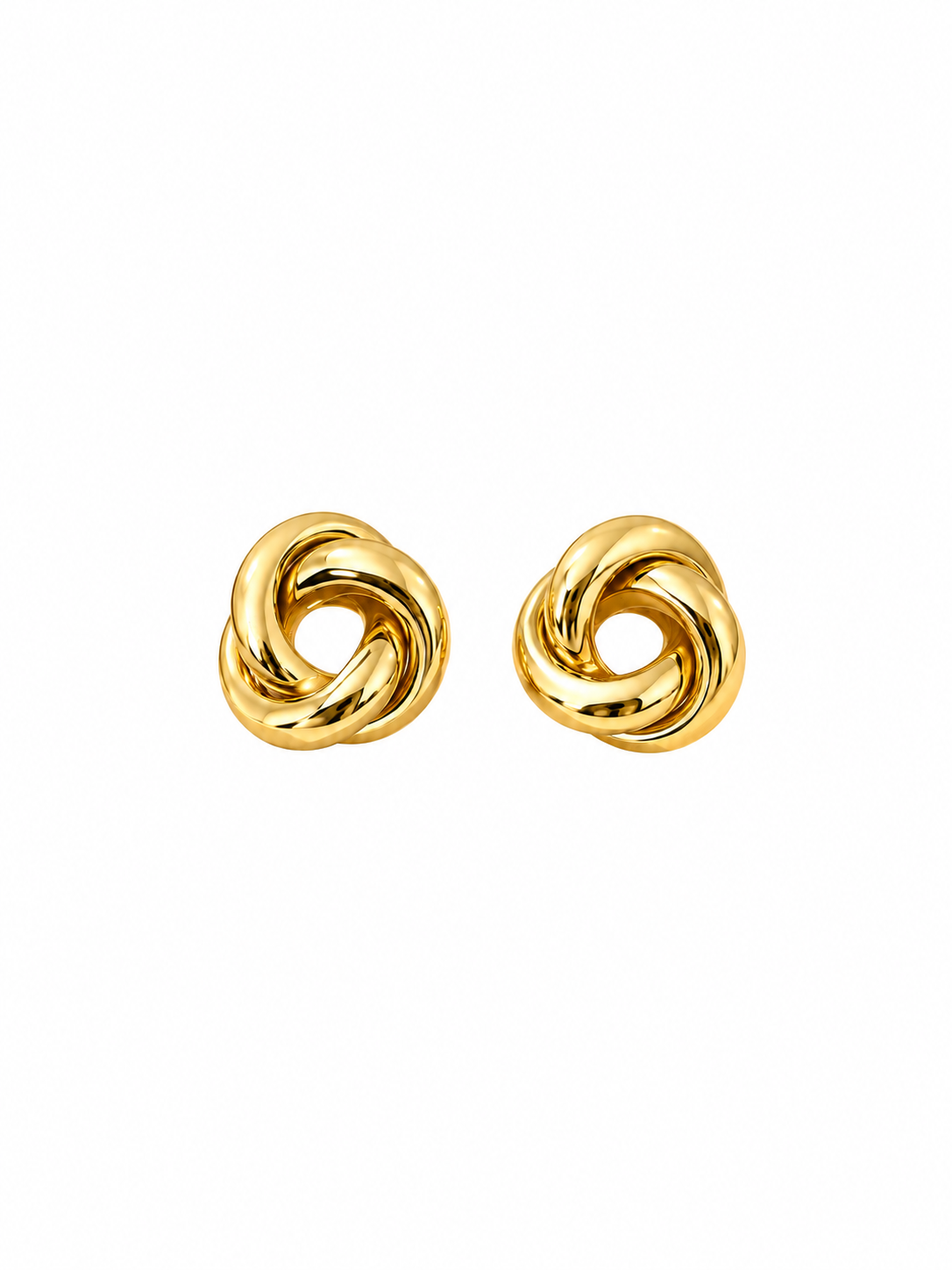 Brinco Elos Entrelaçados Banhado em Ouro 18k