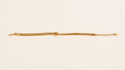 Pulseira Nó Banhada a Ouro 18K