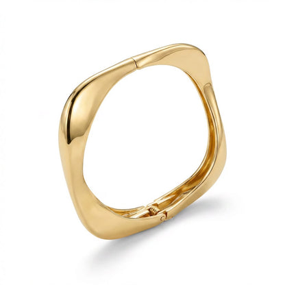 Bracelete Curve Banhado em Ouro 18k