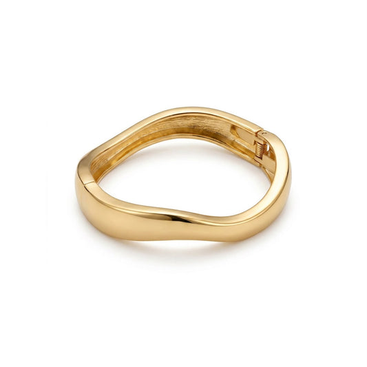 Bracelete Curve Banhado em Ouro 18k